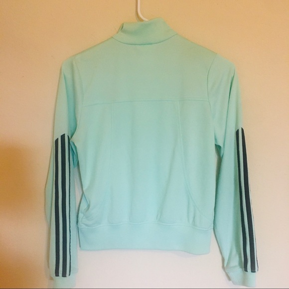 Adidas Mint Green Track Jacket ZIP UP - Picture 2 of 5